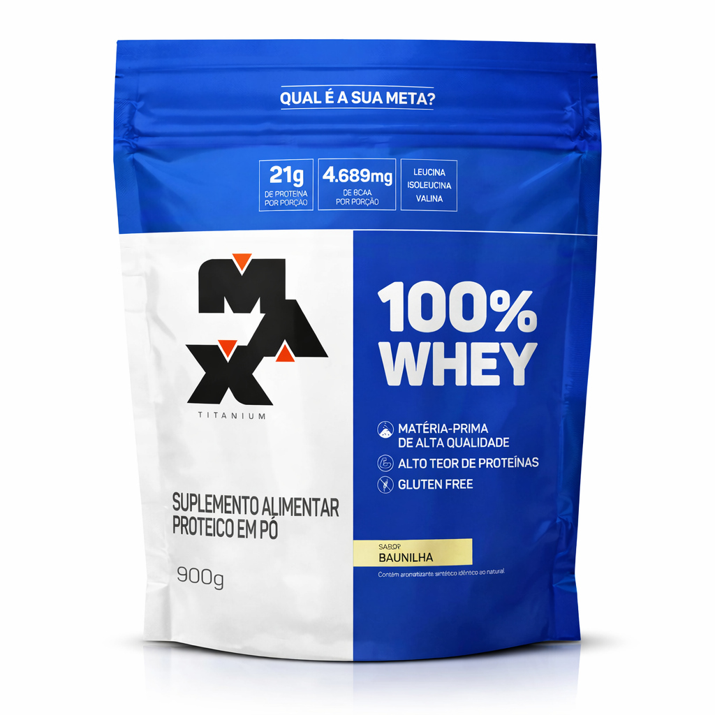 Whey 100% 900g - Max Titanium