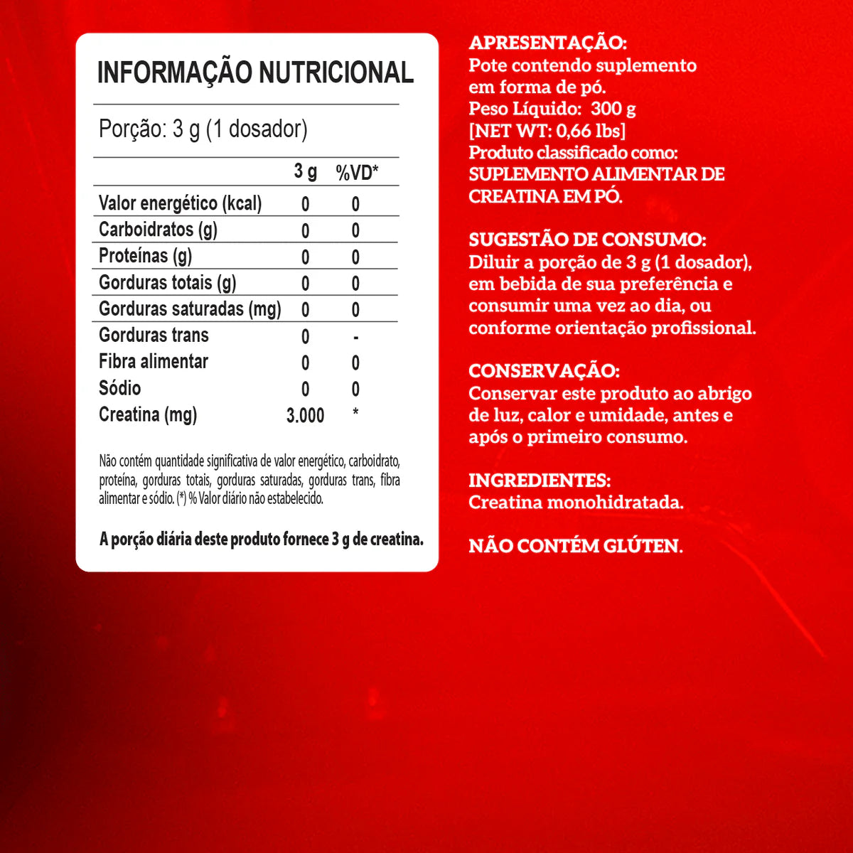 Creatina 300g - Integralmedica