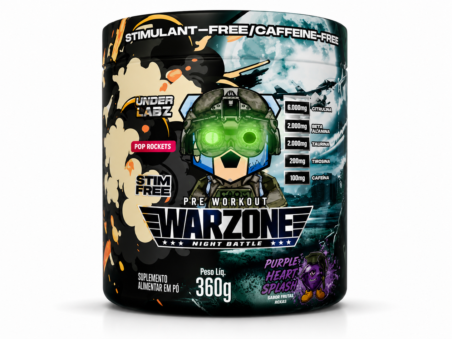 Pré Treino Warzone 360g - Under Labz