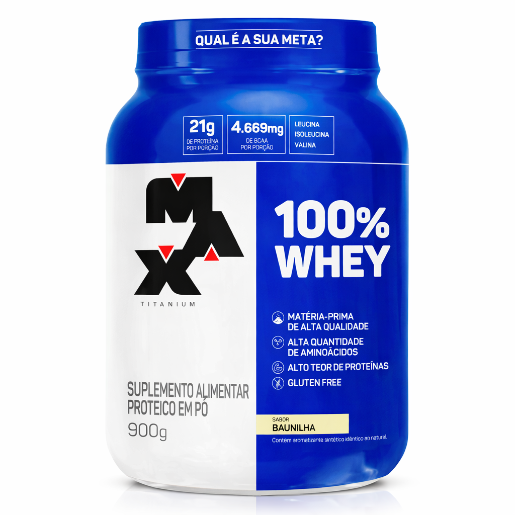 Whey 100% 900g - Max Titanium