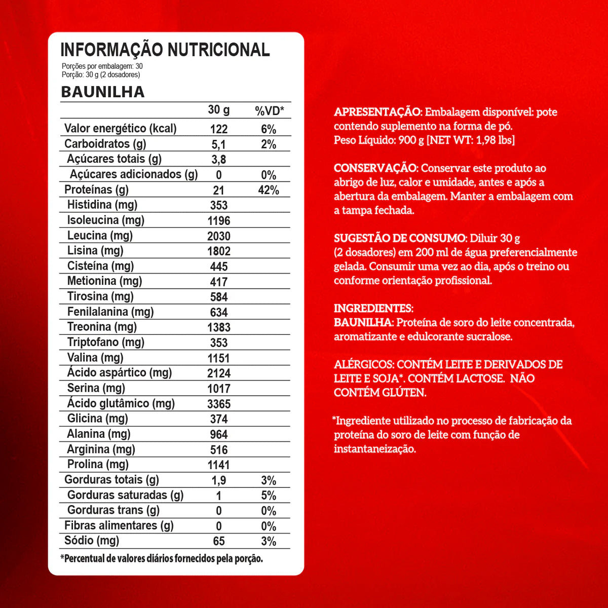 Whey 100% 900g - Integralmedica