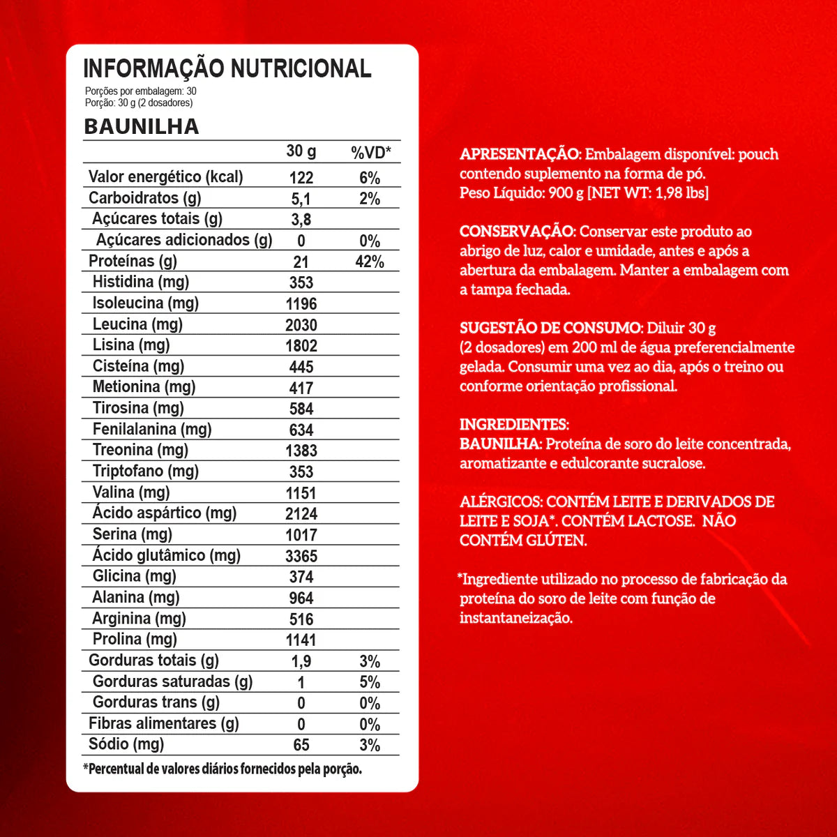 Whey 100% 900g - Integralmedica